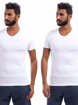 ٢ نص كم رقبه علي شكل سبعه قطن استريتش رجالي