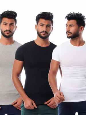 ٣ نص كم حوض قطن استريتش رجالي