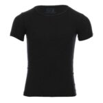 فانله نص كم اطفال رقبه دائرية اسود