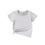 تيشرت اطفال ساده - رصاصي
