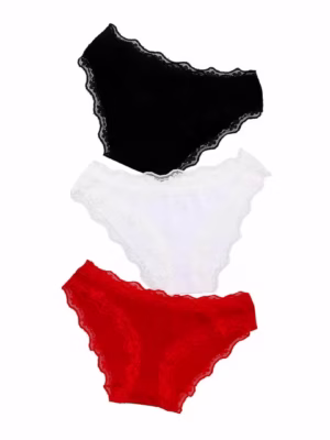 ٣ اندر وير دانتيل قطن استريتش