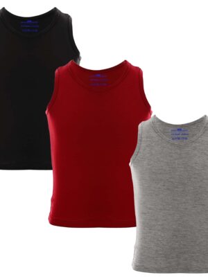 مجموعه من ٣ فانله حماله قطن مريح اولادي