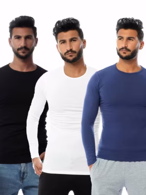 3 فانله كم قطن استريتش